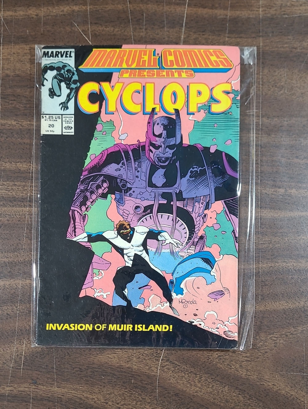 Marvel Cyclops Comic Book #20 - 1989 Bagged